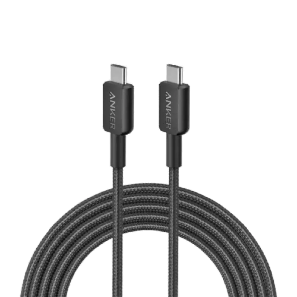 Anker 322 USB-C to USB-C cable, Series 3, 3ft braided, Black