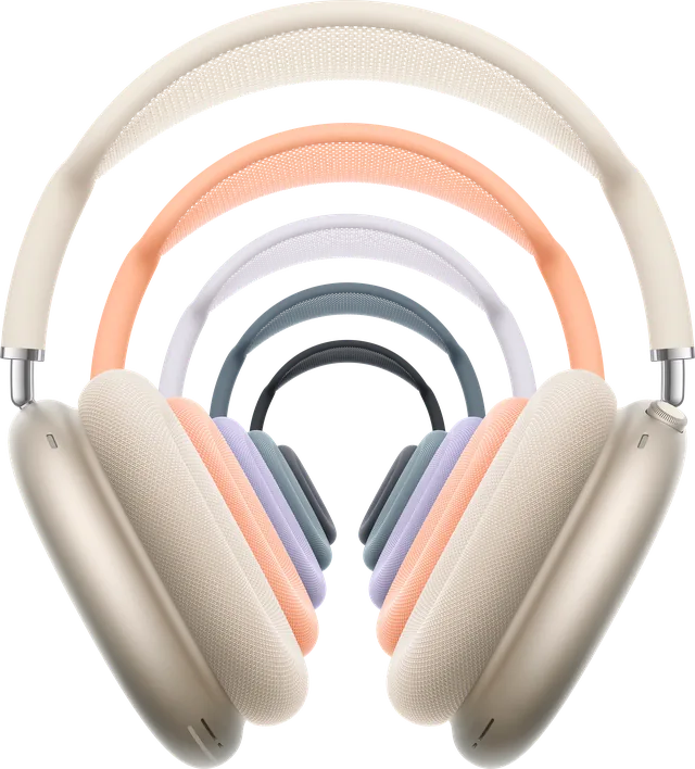 AirPods Max 2 in Starlight, Orange, Purple, Blue and Midnight