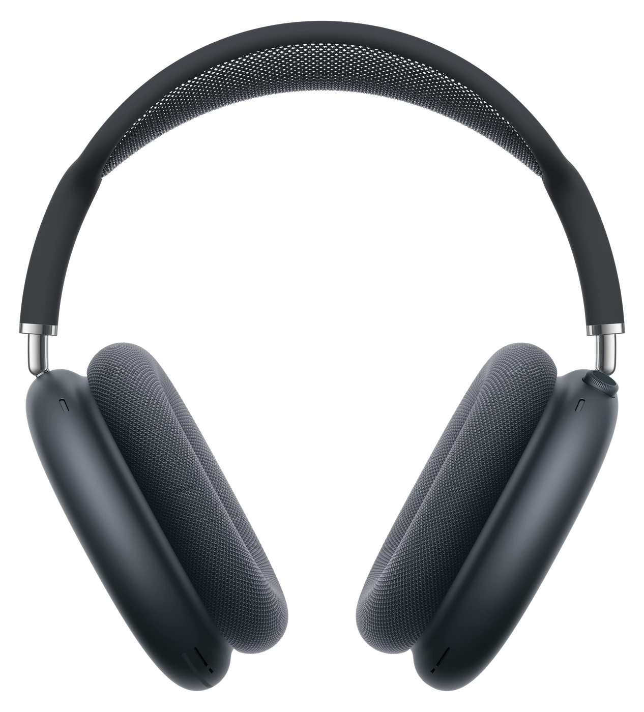 AirPods Max 2 in Midnight, side and front view