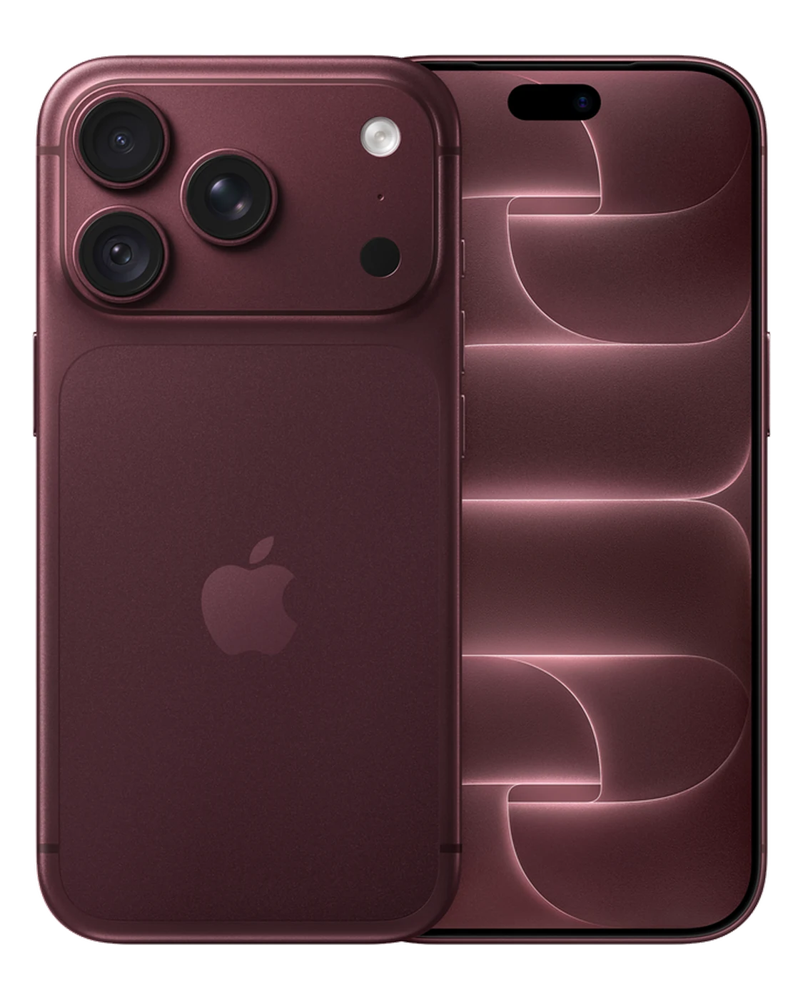 iPhone 18 Pro in Burgundy, back and front