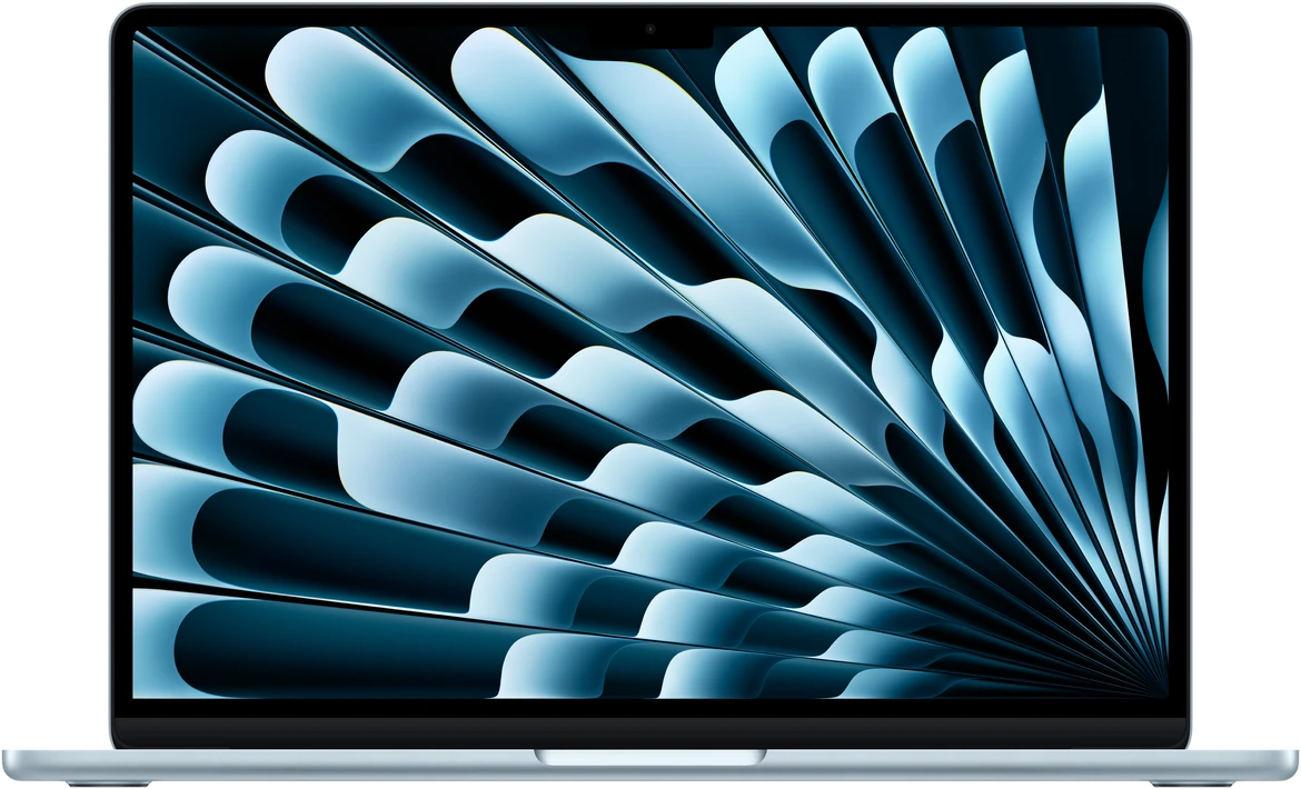 MacBook Air in Sky Blue, front view