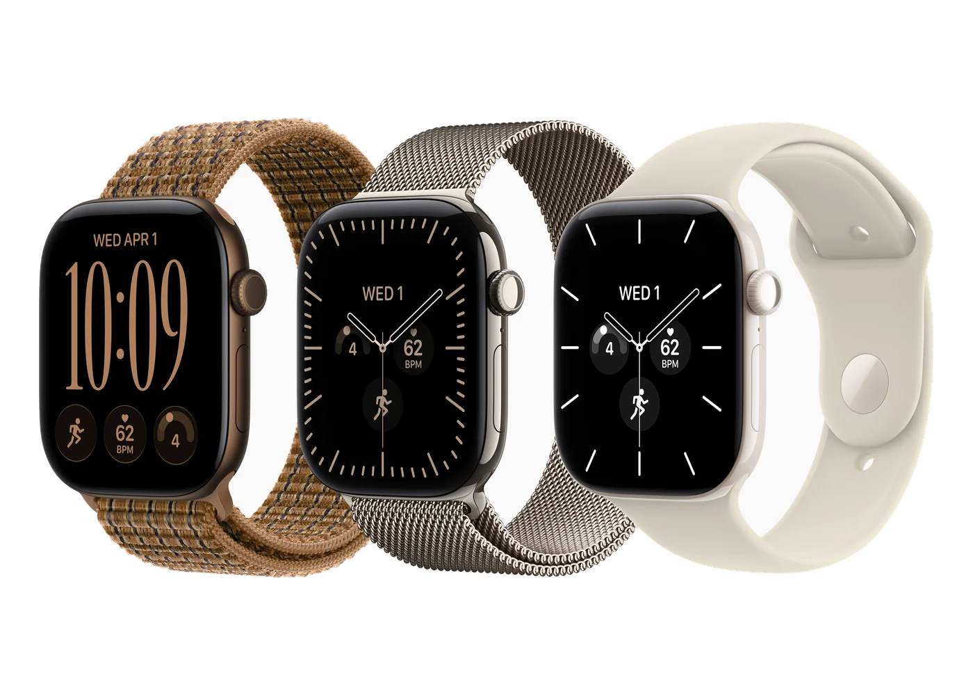 Apple Watch Series 12 in three finishes